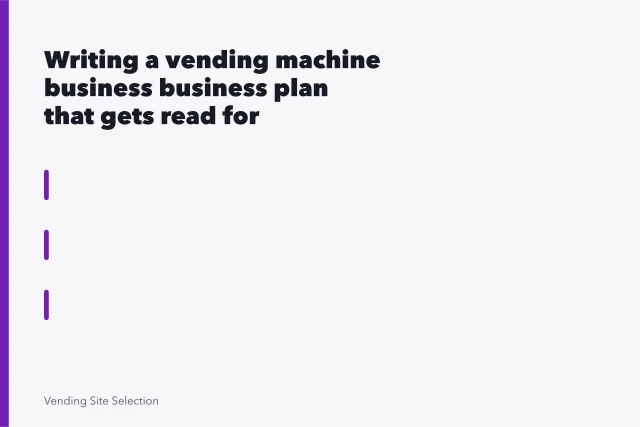 Open vending machine being restocked on a service route. Vending machine business plan outline for first-year owners