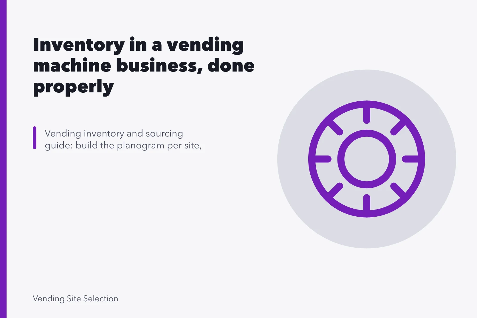 Open vending machine with planogram sheet and scanner checking inventory columns. Inventory in a vending machine business, done properly